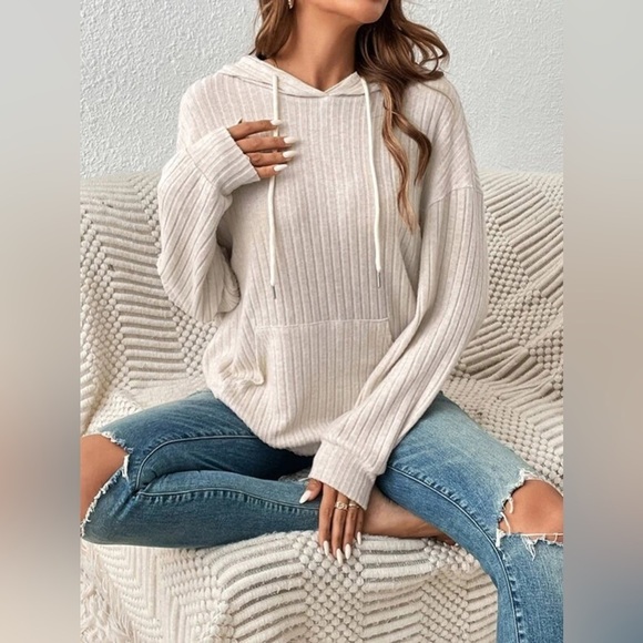 Everyday Ease Ribbed Hoodie - Picture 2 of 5